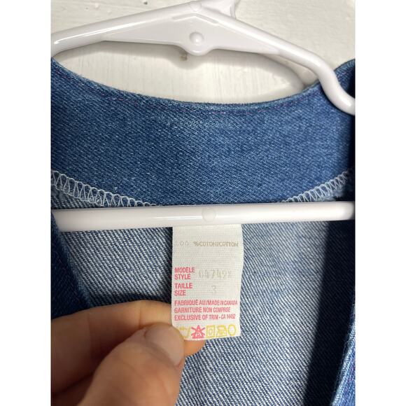 NEW Green Jeans Vintage Size 3T Denim Vest Blue - Picture 3 of 5